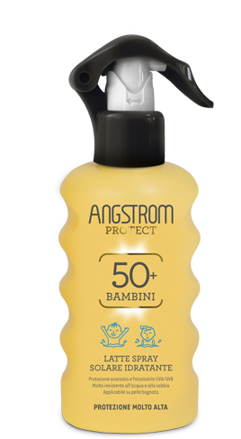 Angstrom latte spray solare idratante bambini 50