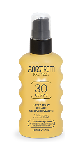 Angstrom latte spray solare ultra idratante protezione 30 175ml