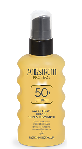 Angstrom latte spray solare ultra idratante protezione 50 175ml