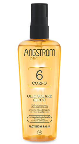 Angstrom olio solare secco protezione 6 150ml